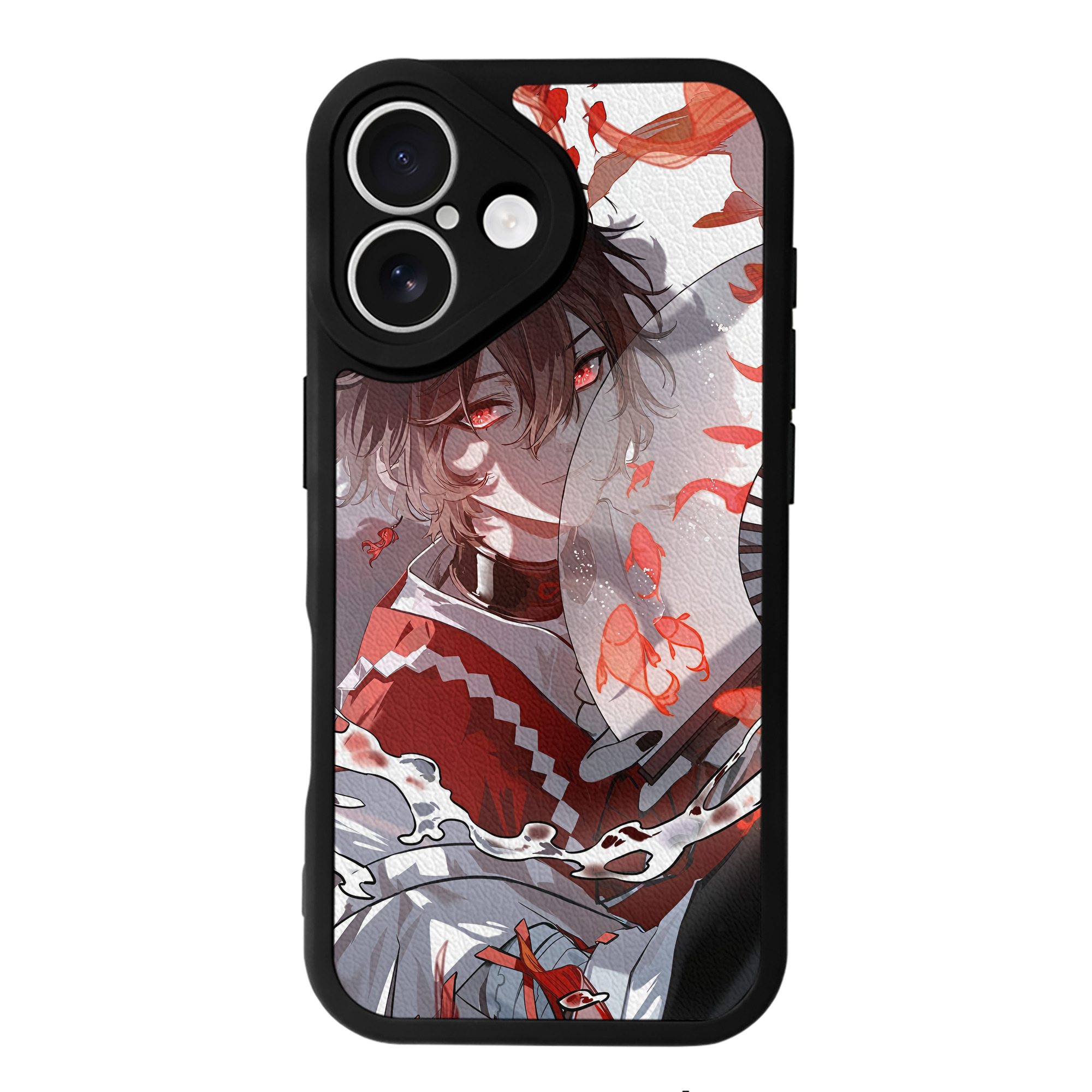 （画像用） 文豪ストレイドッグス Bungo Stray Dogs 【iPhone 16シリーズ対応】シリコンスマホケース（レザー調） 材質：シリコン